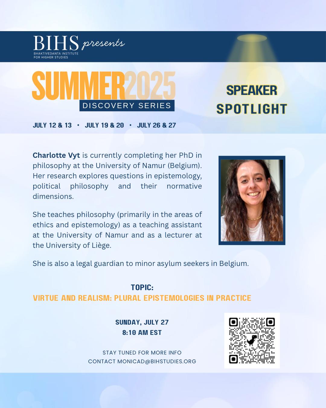 Charlotte Vyt PhD Bio