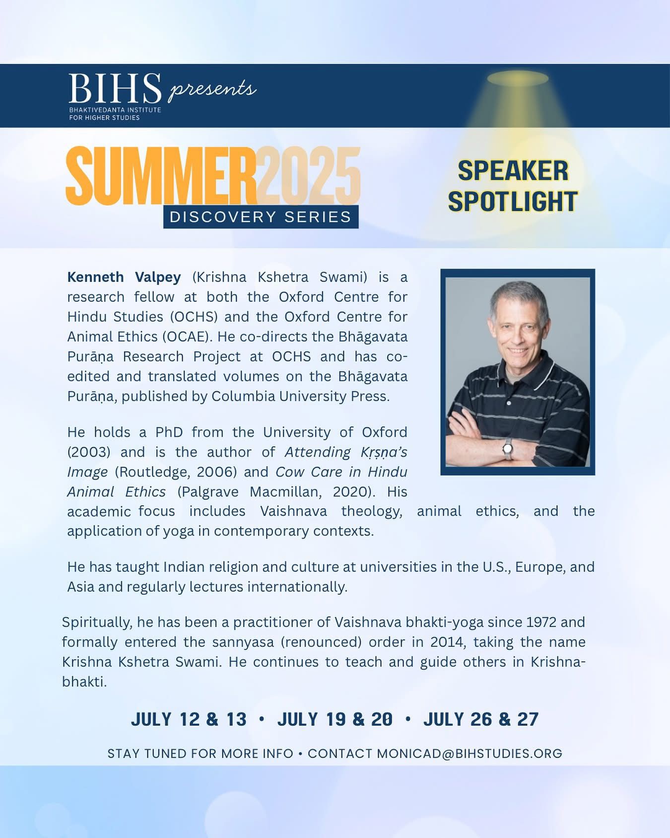 Dr. Kenneth Valpey Bio